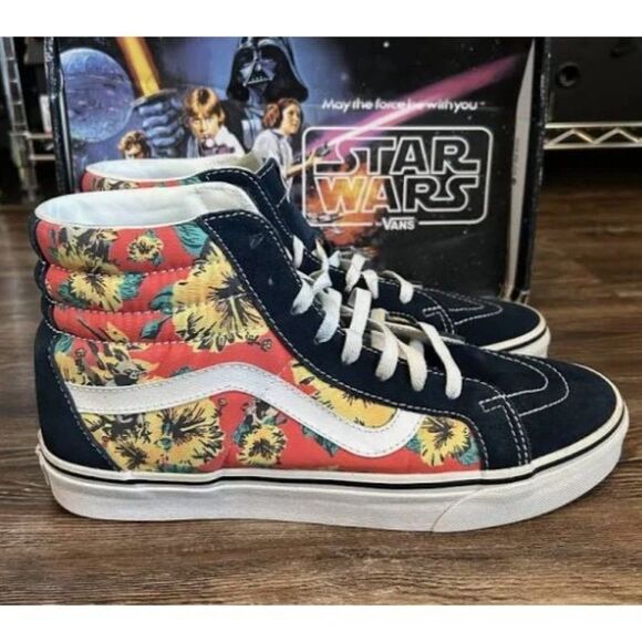 Vans X Star Wars Yoda Aloha Sk8 High Shoes Women's Size 9 - Picture 2 of 10